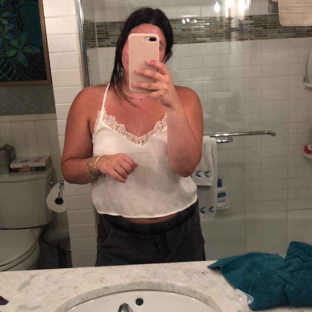 SATIN LACE F21 TANK